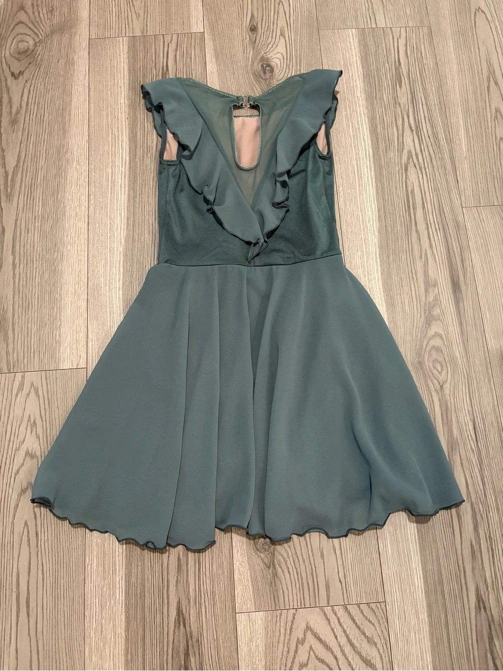 Weissman Juniper Teal Lyrical Dance Costume Size MC (10/12)